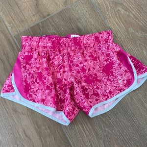 NIKE dry fit running shorts. Girls size L.